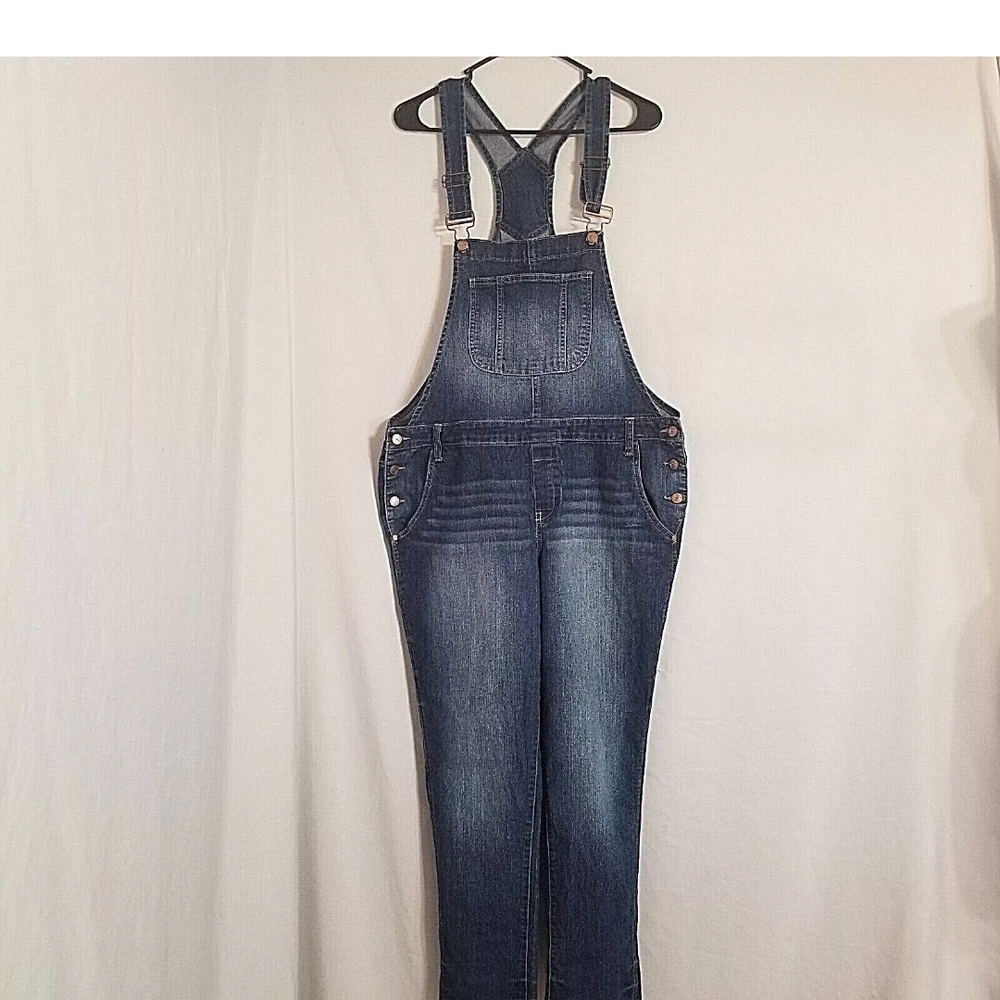 Lei Juniors Blue Denim Overalls